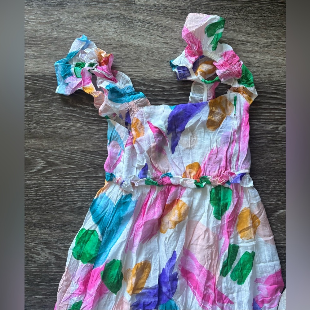 Blu Pepper Multicolor Ruffle Dress - Picture 3 of 3